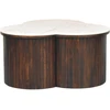 Artisan Furniture Verona Marble mango medienos kavos staliukas su marmuro detale
