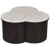 Artisan Furniture Verona Marble mango medienos kavos staliukas su marmuro detale