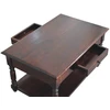 Artisan Furniture Vyšnios atspalvio konsolinis staliukas su tekintomis kojelėmis
