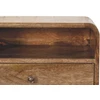 Artisan Furniture Wall-Mount mango medienos naktinis staliukas ir atvira lentyna