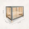 ATB Kūdikio maniežas „Oak“, Pilka / natūrali mediena