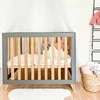 ATB Kūdikio maniežas „Oak“, Pilka / natūrali mediena