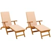 Atsilenkiantis ir sulankstomas saulės gultas 2 pcs