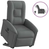 Fotelis Atsistojantis atlošiamas krėslas, tamsiai pilkas, audinys