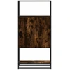 Highboard rūkytas ąžuolas 68x35x139 cm Mediena ir metalas