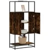 Highboard rūkytas ąžuolas 68x35x139 cm Mediena ir metalas