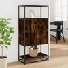 Highboard rūkytas ąžuolas 68x35x139 cm Mediena ir metalas