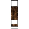Highboard rūkytas ąžuolas 68x35x139 cm Mediena ir metalas