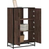 Highboard Rudas ąžuolas 68x35x106,5 cm Mediena ir metalas