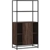 Highboard Rudas ąžuolas 68x35x139 cm Mediena ir metalas