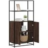 Highboard Rudas ąžuolas 68x35x139 cm Mediena ir metalas