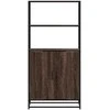 Highboard Rudas ąžuolas 68x35x139 cm Mediena ir metalas