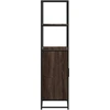 Highboard Rudas ąžuolas 68x35x139 cm Mediena ir metalas