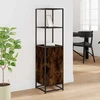 Highboard Rūkytas ąžuolas 35,5x35x139 cm Mediena ir metalas
