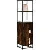Highboard Rūkytas ąžuolas 35,5x35x139 cm Mediena ir metalas