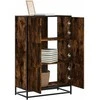 Highboard Rūkytas ąžuolas 68x35x106,5 cm Mediena ir metalas