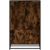 Highboard Rūkytas ąžuolas 68x35x106,5 cm Mediena ir metalas