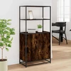 Highboard rūkytas ąžuolas 68x35x139 cm Mediena ir metalas