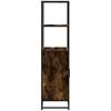 Highboard rūkytas ąžuolas 68x35x139 cm Mediena ir metalas