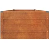 Aukštas sodo lovelis, rūdžių, 240x80x45cm, Corten plienas