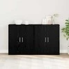 Kabalas 2 pcs Juodas ąžuolas 60 x 31 x 70 cm Apdirbta mediena