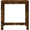 Baro stalas, dūminio ąžuolo, 102x50x103,5cm, apdirbta mediena