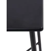 Baro stalas, juodos spalvos, 60x60x111cm, MDF