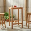 Baro stalas Natūrali 60 x 60 x 105 cm Kietasis teak