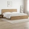 Lova Bed Frame with Storage and Headboard Artisan Oak 180 x 200 cm