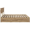 Lova Bed Frame with Storage and Headboard Artisan Oak 180 x 200 cm