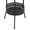 Bistro staliukas, juodas, 40x70cm, metalas