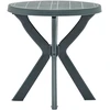 Bistro staliukas, žalios spalvos, plastikas, 70cm skersmens