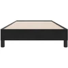 Box Spring Lova be čiužinio Juoda 100x210 cm aksomas