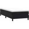 Box Spring Lova be čiužinio Juoda 100x210 cm aksomas