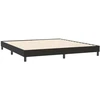Box Spring Lova be čiužinio Juoda 200x210 cm aksomas