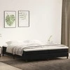 Box Spring Lova be čiužinio Juoda 200x210 cm aksomas