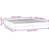 Box Spring Lova be čiužinio Juoda 200x220 cm aksomas