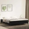 Box Spring Lova be čiužinio Juoda 200x220 cm aksomas