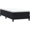 Box Spring Lova be čiužinio Juoda 80x210 cm aksomas