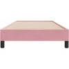 Box Spring Lova be čiužinio Rožinė 100x210 cm aksomas