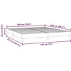 Box Spring Lova be čiužinio Rožinė 180x220 cm aksomas
