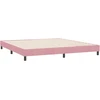 Box Spring Lova be čiužinio Rožinė 180x220 cm aksomas