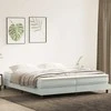 Box Spring Lova be čiužinio Šviesiai pilka 200x210 cm aksomas