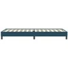 Box Spring Lova be čiužinio Tamsiai mėlyna 100x220 cm aksomas
