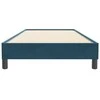 Box Spring Lova be čiužinio Tamsiai mėlyna 100x220 cm aksomas