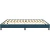 Box Spring Lova be čiužinio Tamsiai mėlyna 200x220 cm aksomas