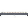 Box Spring Lova be čiužinio Tamsiai pilka 160x220 cm aksomas