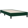 Box Spring Lova be čiužinio Tamsiai žalia 200x220 cm aksomas