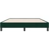 Box Spring Lova be čiužinio Tamsiai žalia 140x220 cm aksomas
