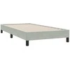Box Spring Lova su čiužiniu Šviesiai pilka 90x210 cm Velvet